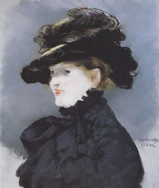 Edouard Manet Mery Lauent au chapeau noir Pastel (mk40) Germany oil painting art